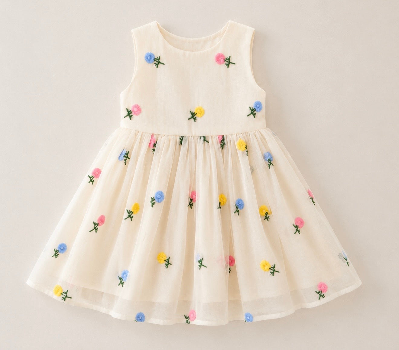 Pastel bloom bow dress - Ally Pop