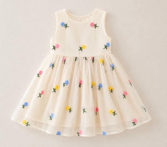 Pastel bloom bow dress - Ally Pop