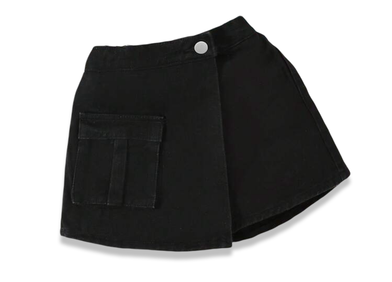 Black denim skirts