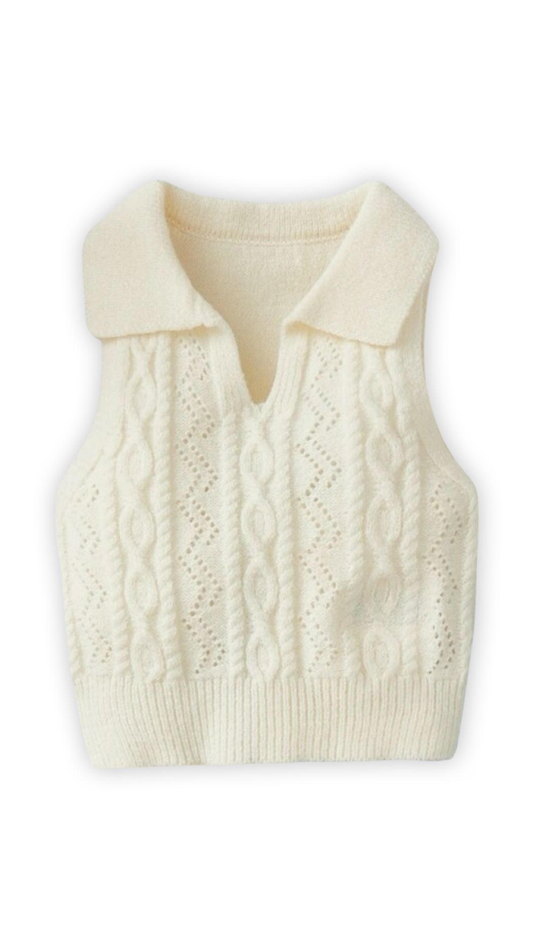 Knit sweater vest - Ally Pop