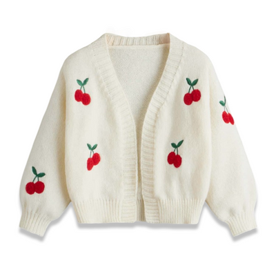 Cherry pop cardigan