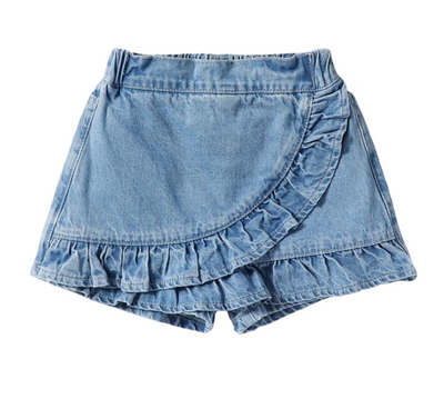 Denim skort