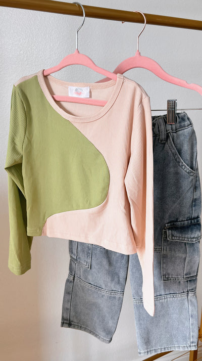 Two tone top - Ally Pop