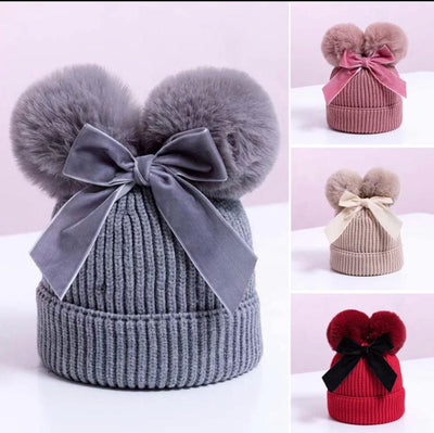 Knitted PomPom Beanie - Ally Pop