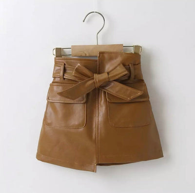 Toddlers Faux Leather skirt