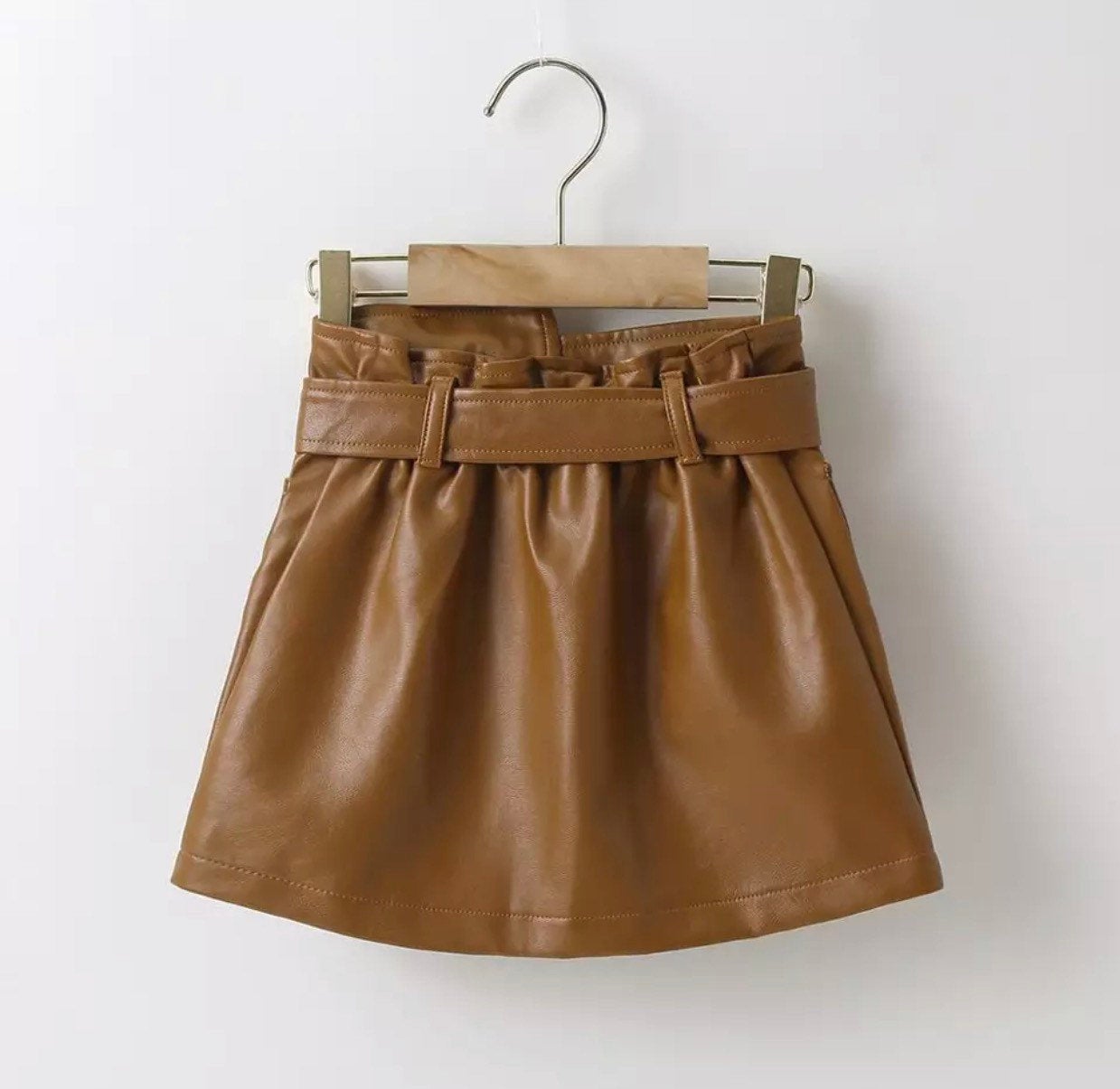 Toddlers Faux Leather skirt