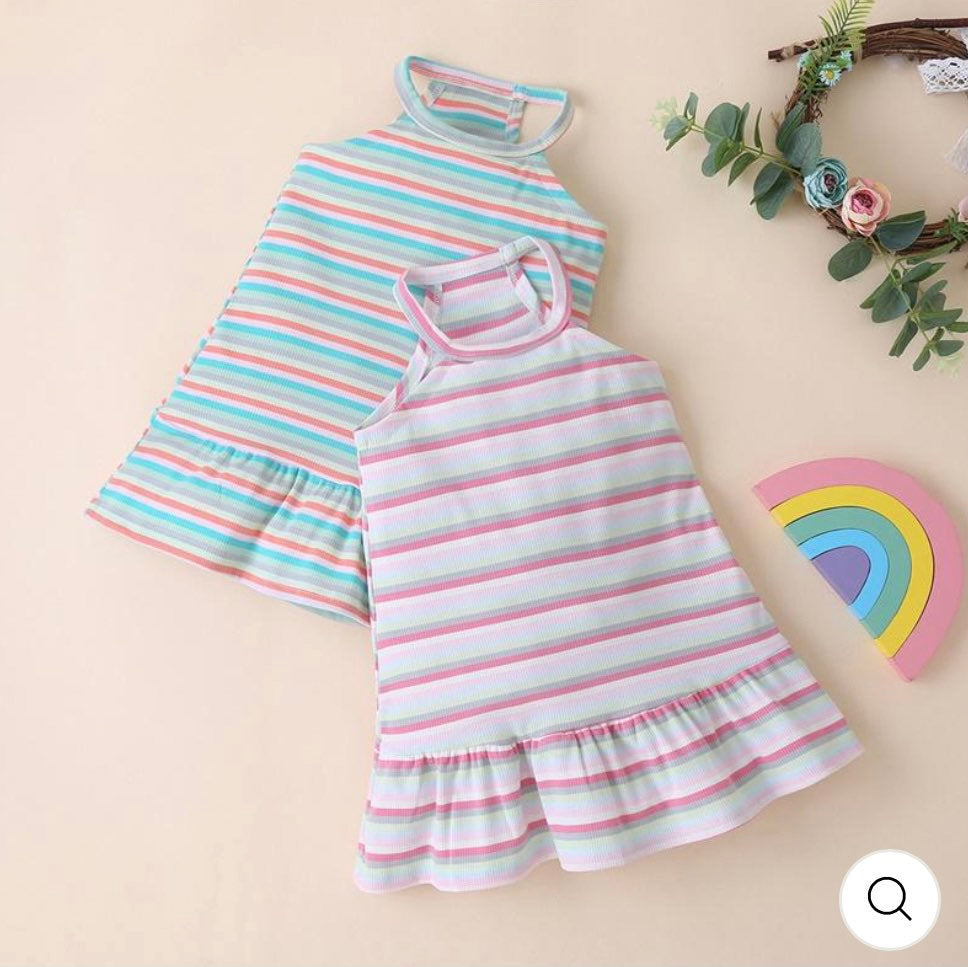 Toddler girl stripped dress