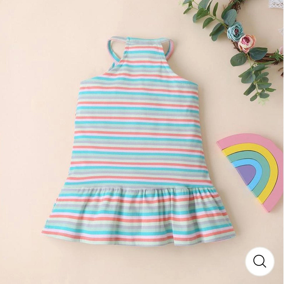 Toddler girl stripped dress